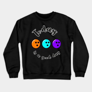 Bowling Ball Gift Pin Men Women Kids Crewneck Sweatshirt